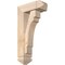Ekena Millwork Merced Arts and Crafts Smooth Bracket w/ Offset Brace, Douglas Fir, 5 1/2"W x 14"D x 26"H BKT0604X14X26MRC03SDF - alternate 1